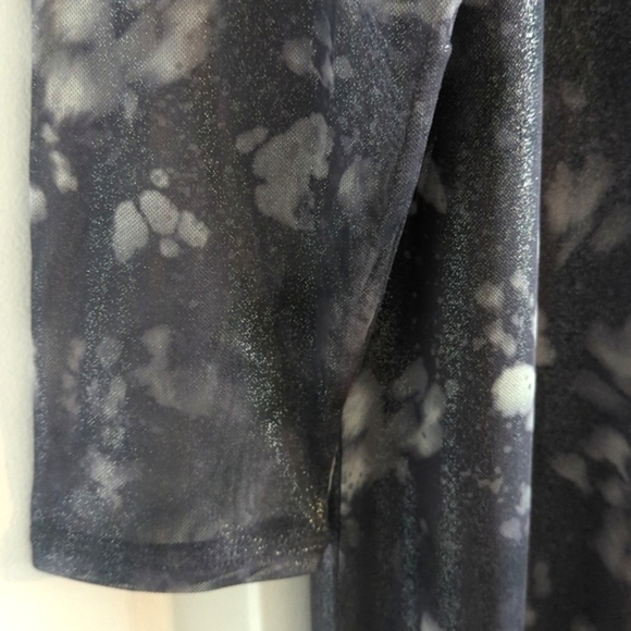 Bar III Foil Mesh Mock Neck Bodycon Midi Dress NWT Women's 1X - Picture 7 of 15